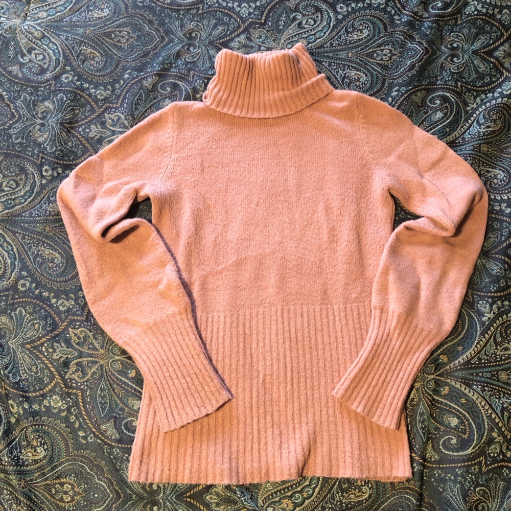 Urban Behavior Dark Blush/Dusty Pink Cowl Neck Sweater